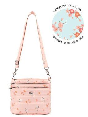 Lug Corral Crossbody Bag Lucky Cat Pink
